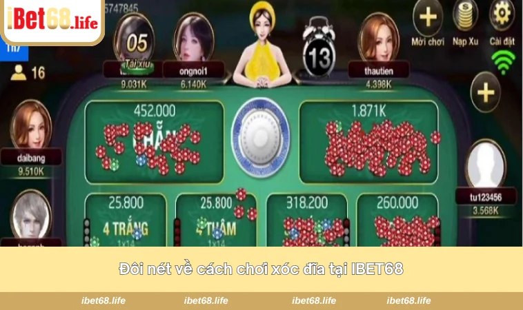 Đôi nét về cách chơi xóc đĩa tại IBET68