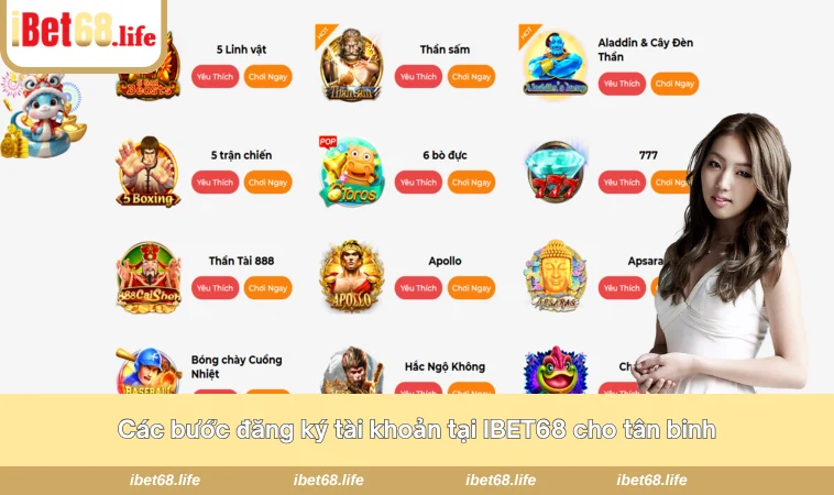 Các bước đăng ký tài khoản tại IBET68 cho tân binh