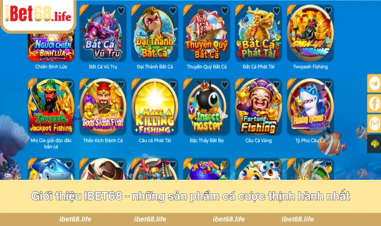 Giới thiệu IBET68 - những sản phẩm cá cược thịnh hành nhất