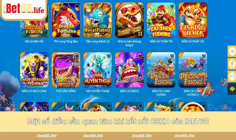 Một số điều cần quan tâm khi kết nối CSKH của IBET68