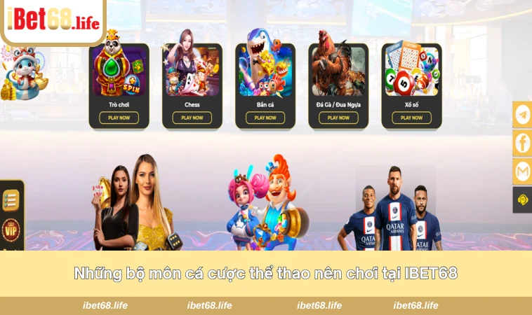Những bộ môn cá cược thể thao nên chơi tại IBET68